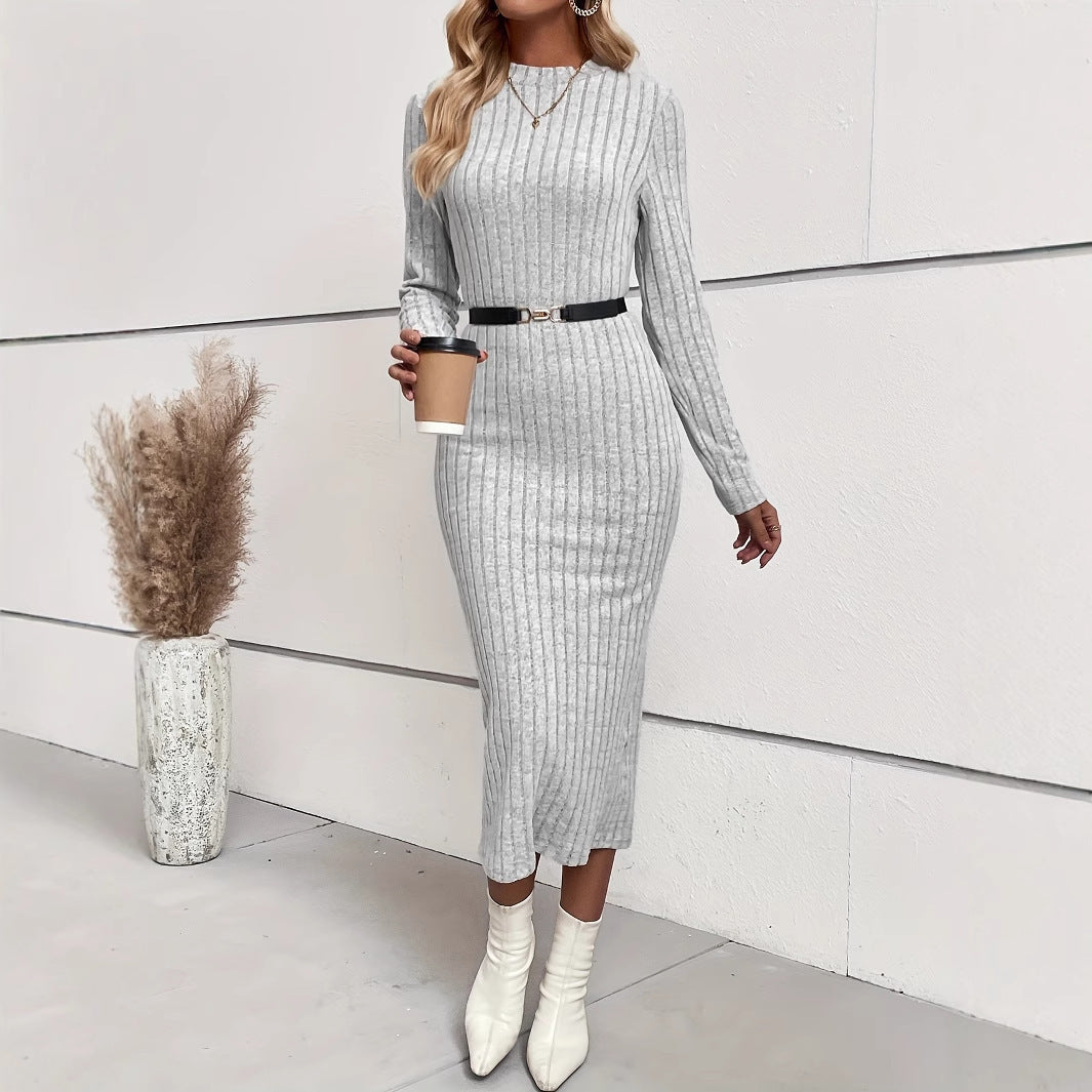 Robe femme jacquard – coupe slim automne/hiver
