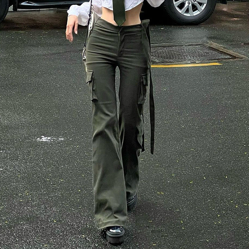 Pantalon femme ample uni – style tendance