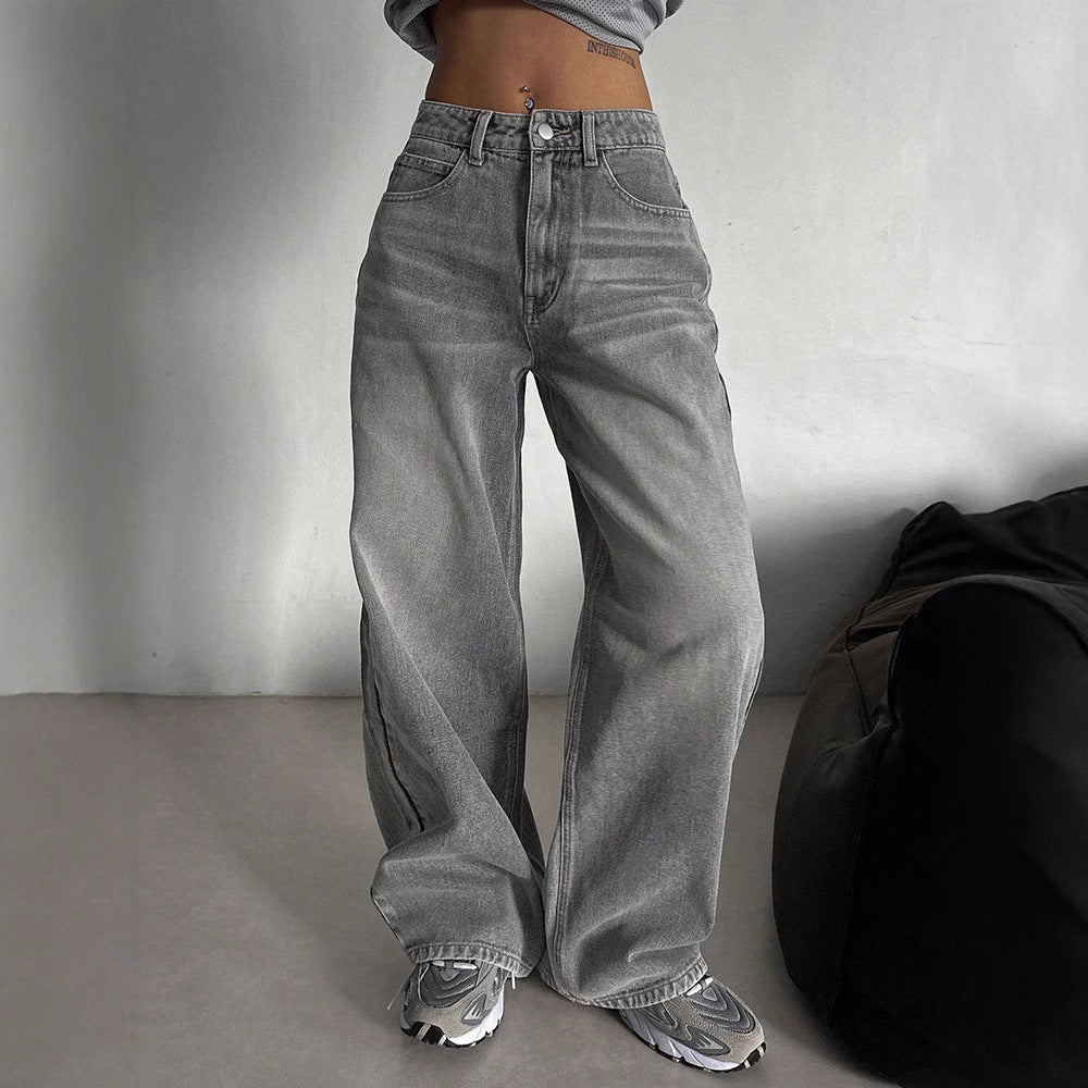 Pantalon femme taille haute – ample & tendance mi-saison