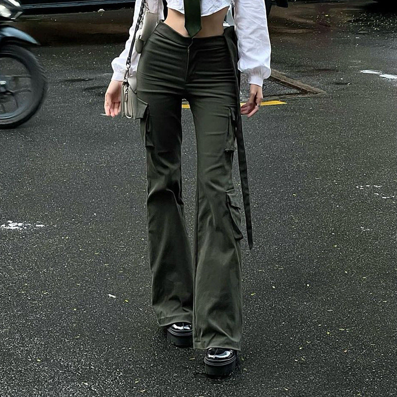Pantalon femme ample uni – style tendance