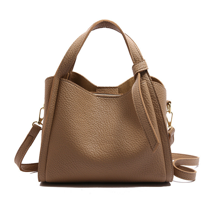 Sac seau rétro femme – style coréen Hong Kong, porté épaule