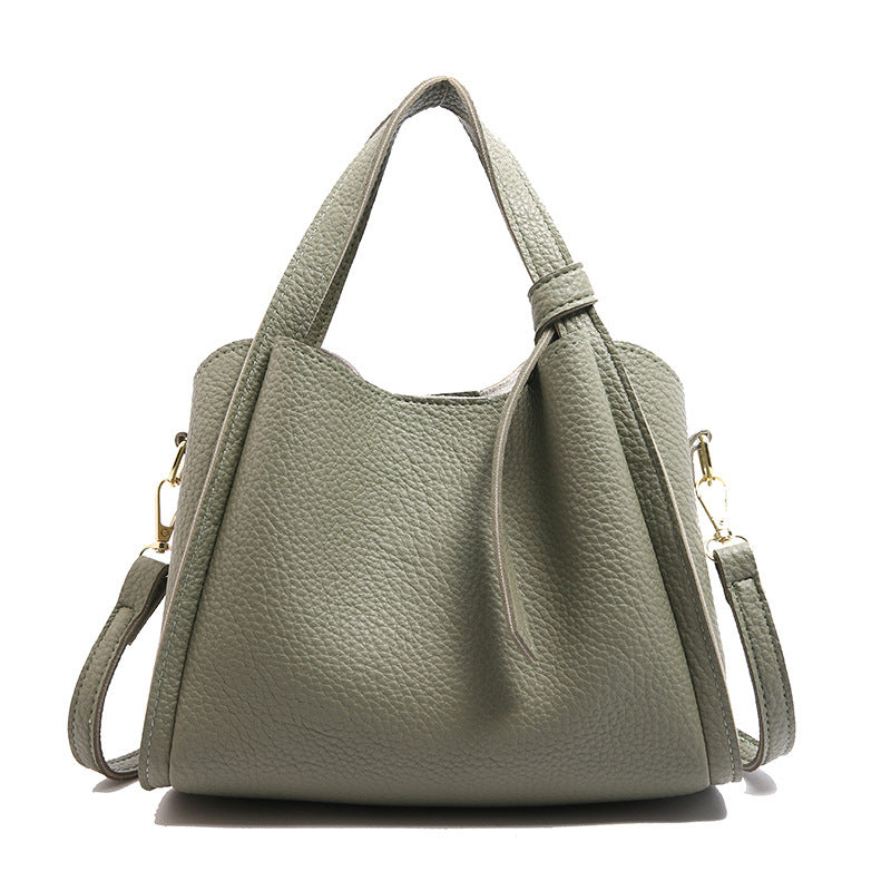 Sac seau rétro femme – style coréen Hong Kong, porté épaule