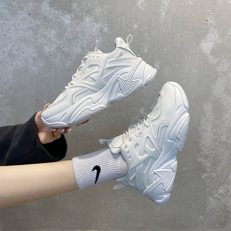 Sneakers femme unies – plates & décontractées