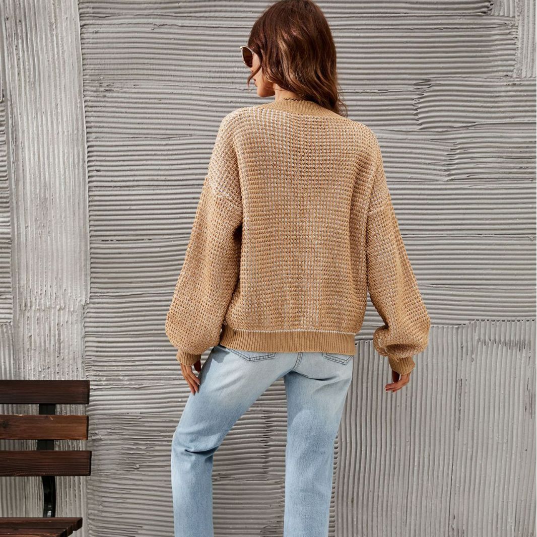 Cardigan femme grande taille – maille à boutons