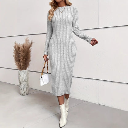 Robe femme jacquard – coupe slim automne/hiver