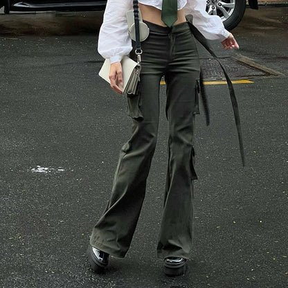 Pantalon femme ample uni – style tendance