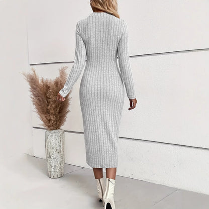 Robe femme jacquard – coupe slim automne/hiver