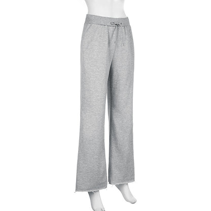 Pantalon en maille droit – style US décontracté
